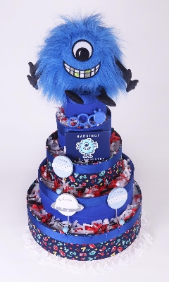 Blue Little Monster Five Tier