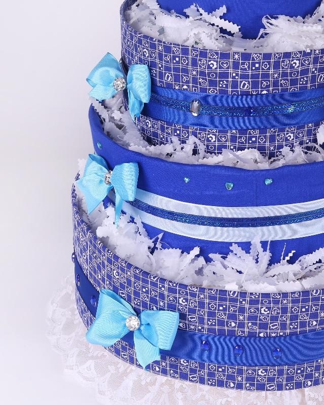 Blue Rabbit Bunny  Baby Boy  Four tiers