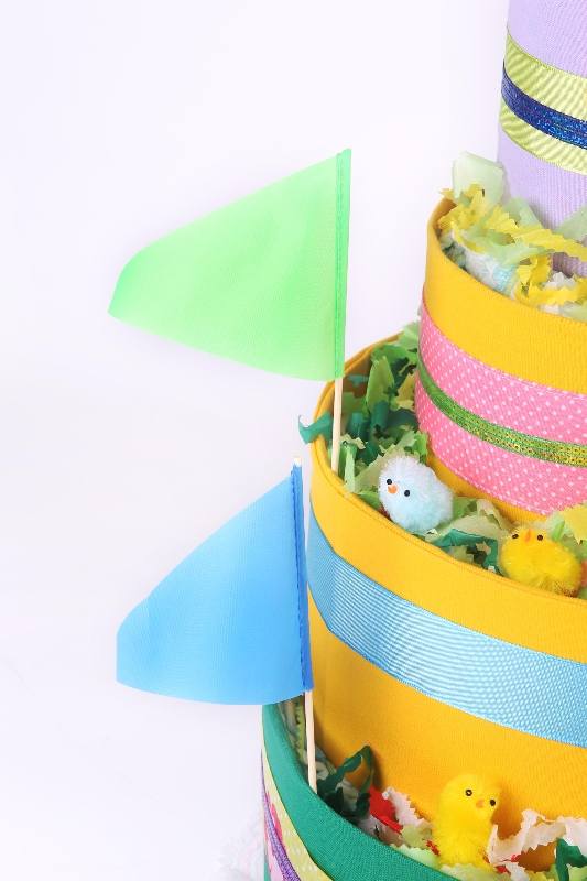 Green Nappy Cake Four Tier