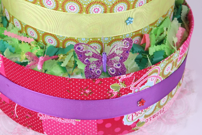 Four Tiers Tutti Fruty Nappy Cake