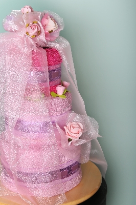 Pink Bride  tower Towel