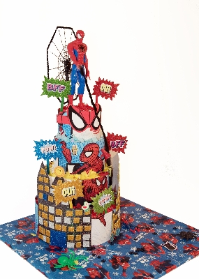 Spiderman Baby Boy Nappy Cake