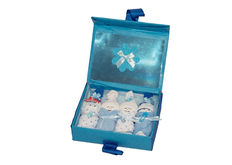 Blue Baby Nappy Cake Gift