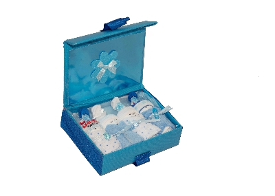 Blue Baby Nappy Cake Gift