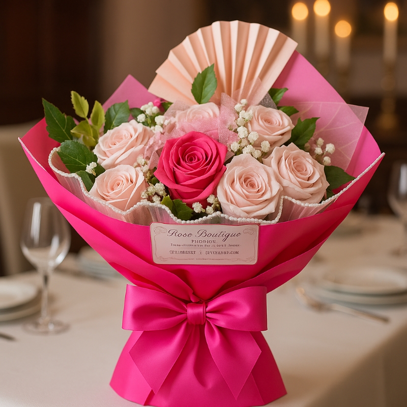 Luxury Pink Hand Tied Bouquet