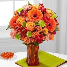 Classy Autumn Rose and Lily Bouquet