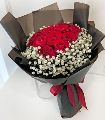 Life of Red Roses Bouquet