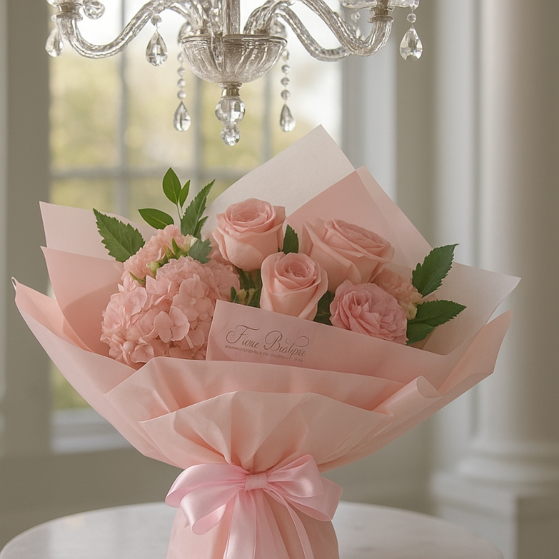 Elegant Pink Rose Bouquet