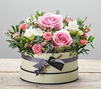 Elegant Pink Hat Box