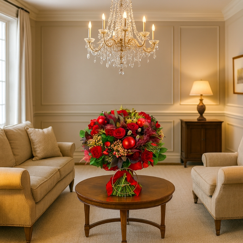 Red New Year's Bouquet