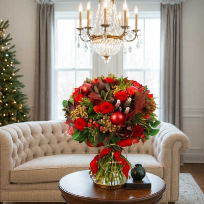 Red New Year's Bouquet