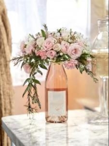 Floral Elegance Wine Bouquet