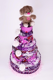 Purple Nappy Cakes