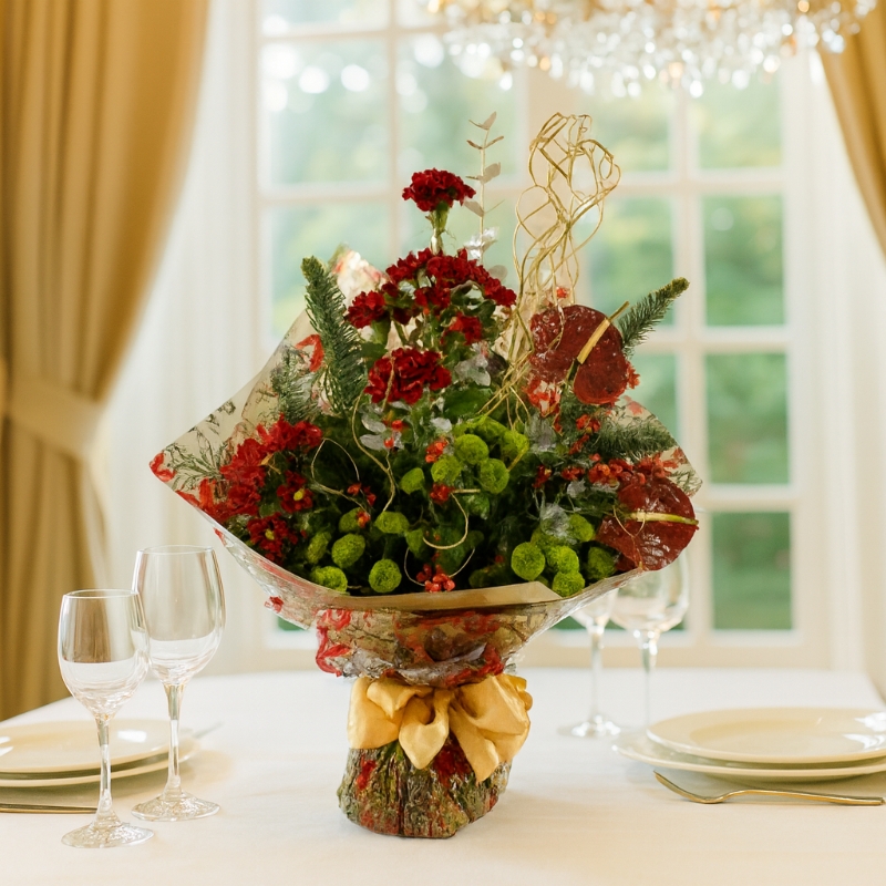 Festive Reindeer Red.