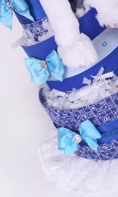 Blue Rabbit Bunny  Baby Boy  Four tiers