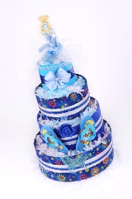 Blue Sky Four tier Nappy Cake