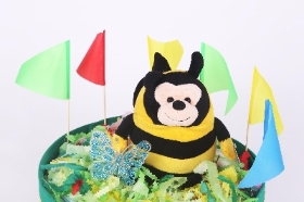 Bumble Bee One Tier Nappy Cake