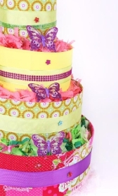 Four Tiers Tutti Fruty Nappy Cake