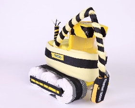 Digger Nappy Cake