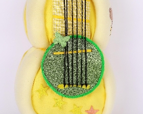 Yellow Guitar Nappy Cake