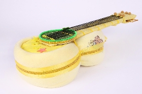 Yellow Guitar Nappy Cake