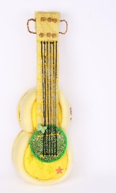 Yellow Guitar Nappy Cake