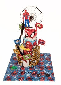 Spiderman Baby Boy Nappy Cake