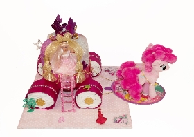 Princess Carriage   Princess Nappy Cake