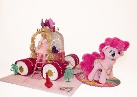 Princess Carriage   Princess Nappy Cake