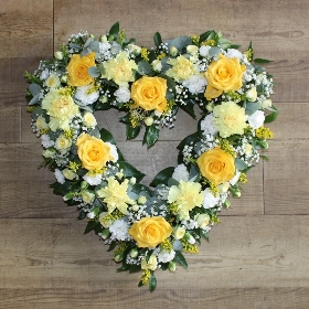 Loose Yellow and White Heart