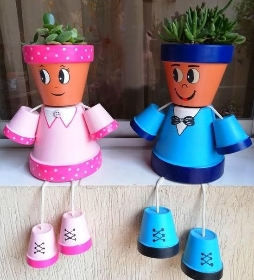 Daisy Flower Pot People