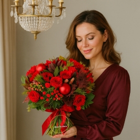 Red New Year's Bouquet