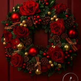 Country Christmas wreath