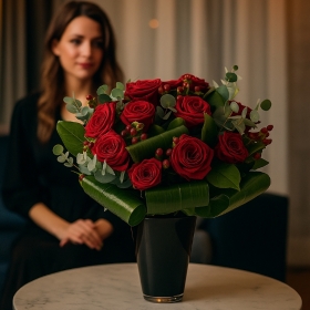 Annabella Duchess Red Roses.