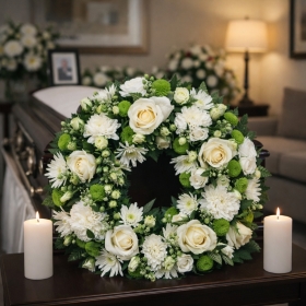 Eternal Peace White Wreath