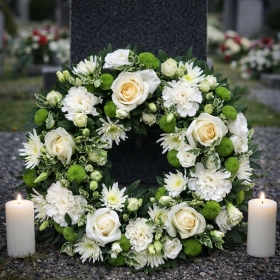 Eternal Peace White Wreath