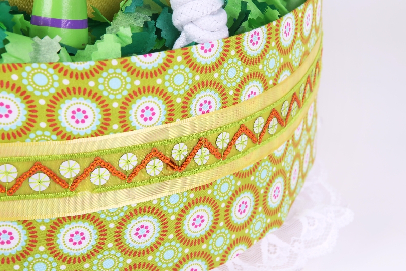 Green Nappy Cake Grasshopper Five Tier