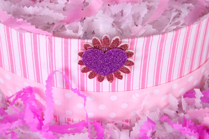 Pink Ninni Mouse One Tier Luxury Nappy cake