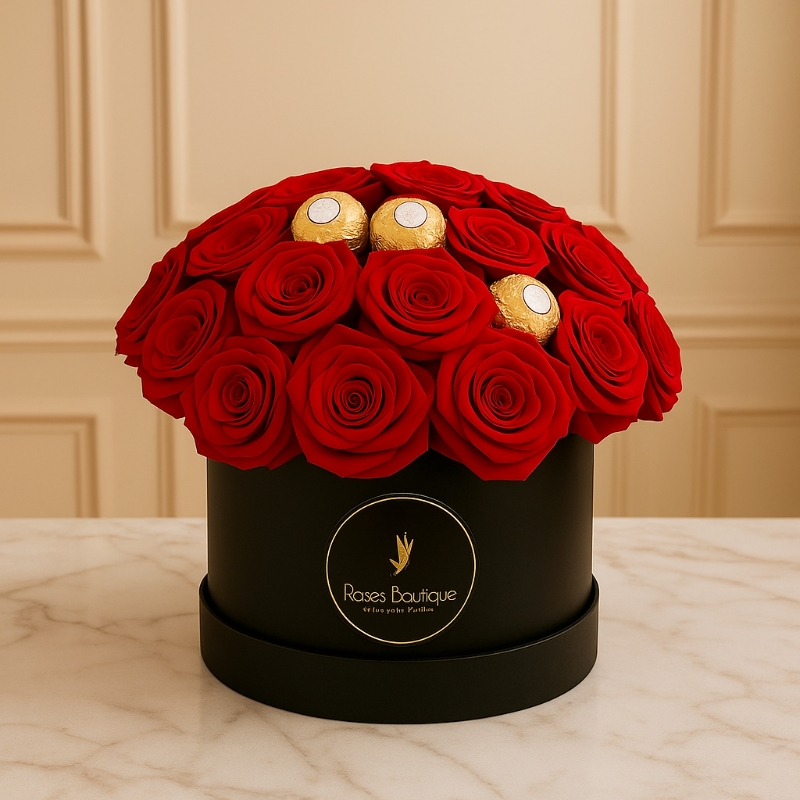 Ferrero Red Rose Hat Box
