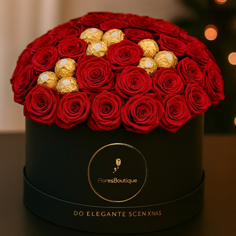 Ferrero Red Rose Hat Box