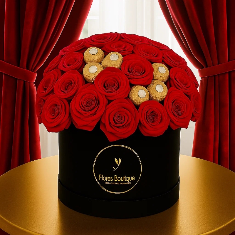 Ferrero Red Rose Hat Box