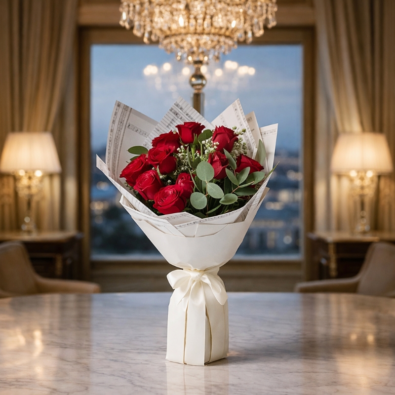 Hand Tied Roses Deluxe