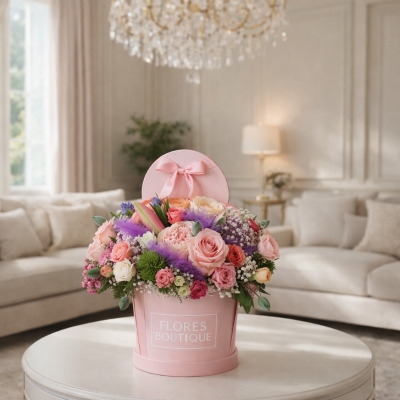 Luxury Pink Hat Box