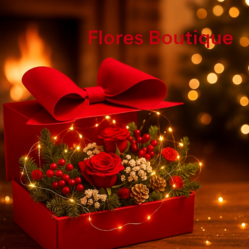 Elegant Red Rose Gift Box