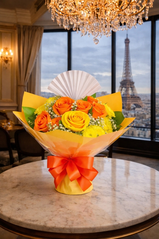 “Sunset Glow Bouquet”