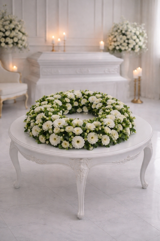 Eternal Peace White Wreath