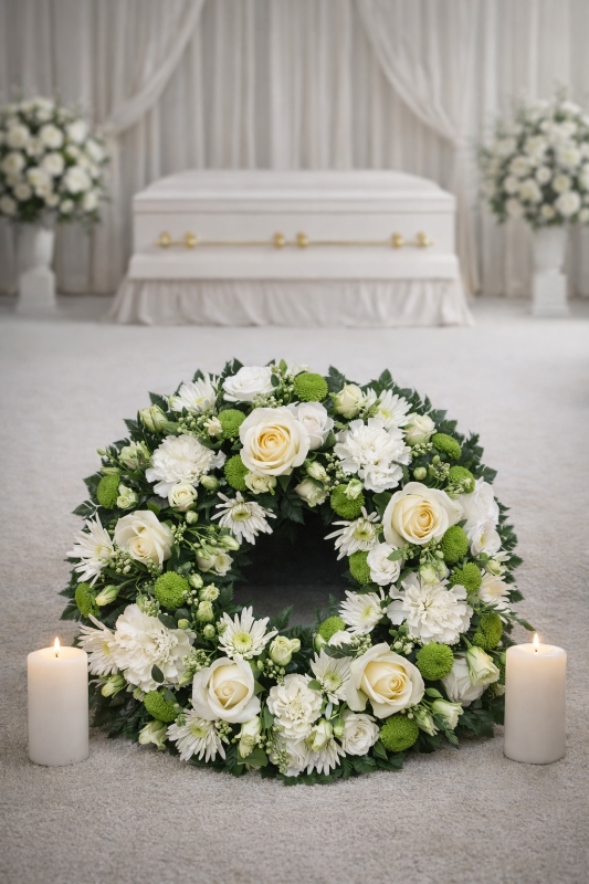 Eternal Peace White Wreath