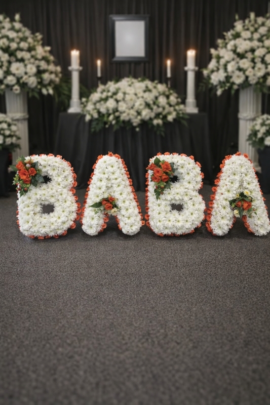 BABA Tribute Floral Letters