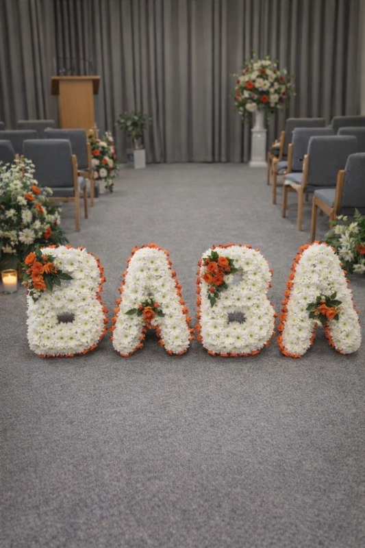 BABA Tribute Floral Letters