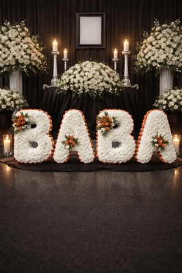 BABA Tribute Floral Letters